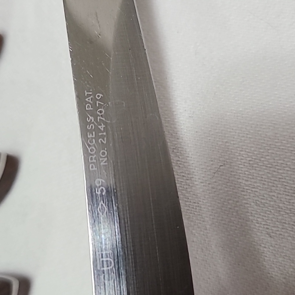 Cutco Vintage #59 Pat. No. 2147079, Set of 7 Smooth Blade Steak/table Knives - Picture 8 of 16